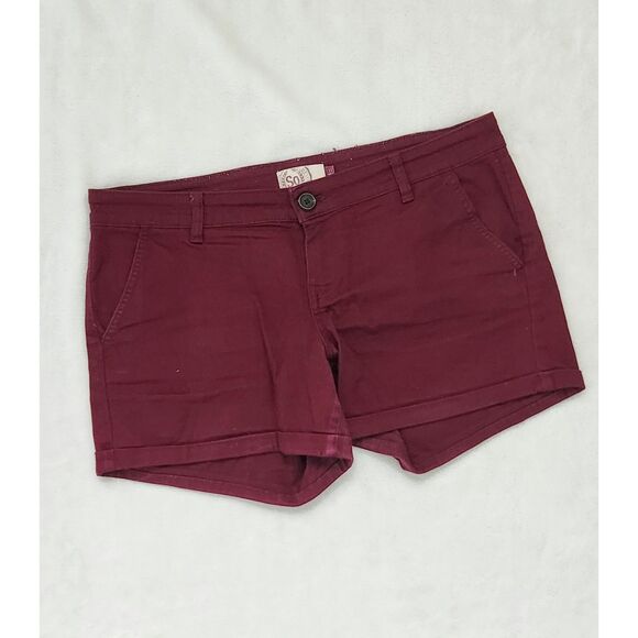 SO shortie maroon cotton shorts - Picture 1 of 3